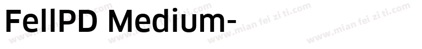 FellPD Medium字体转换